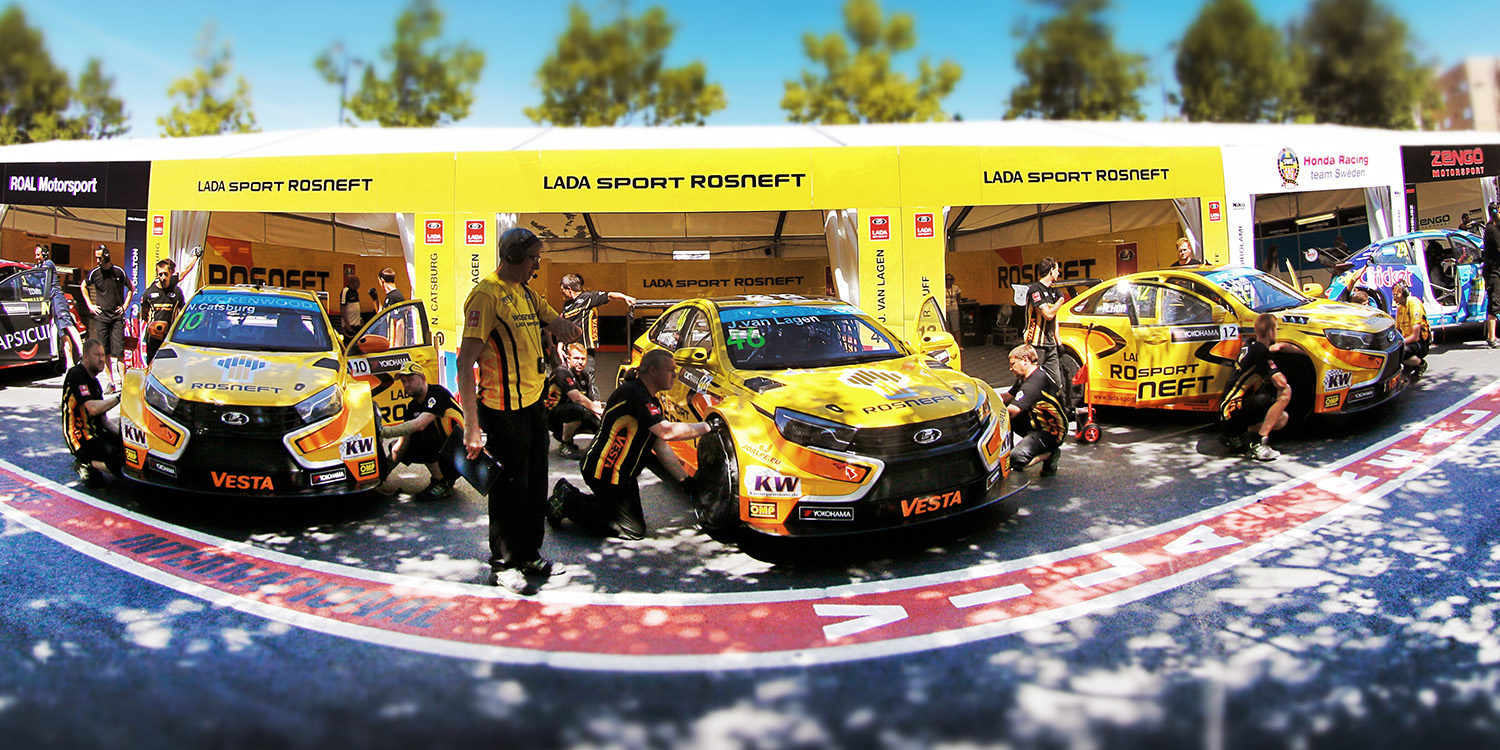 Nicolas Lapierre en el WTCC con Lada