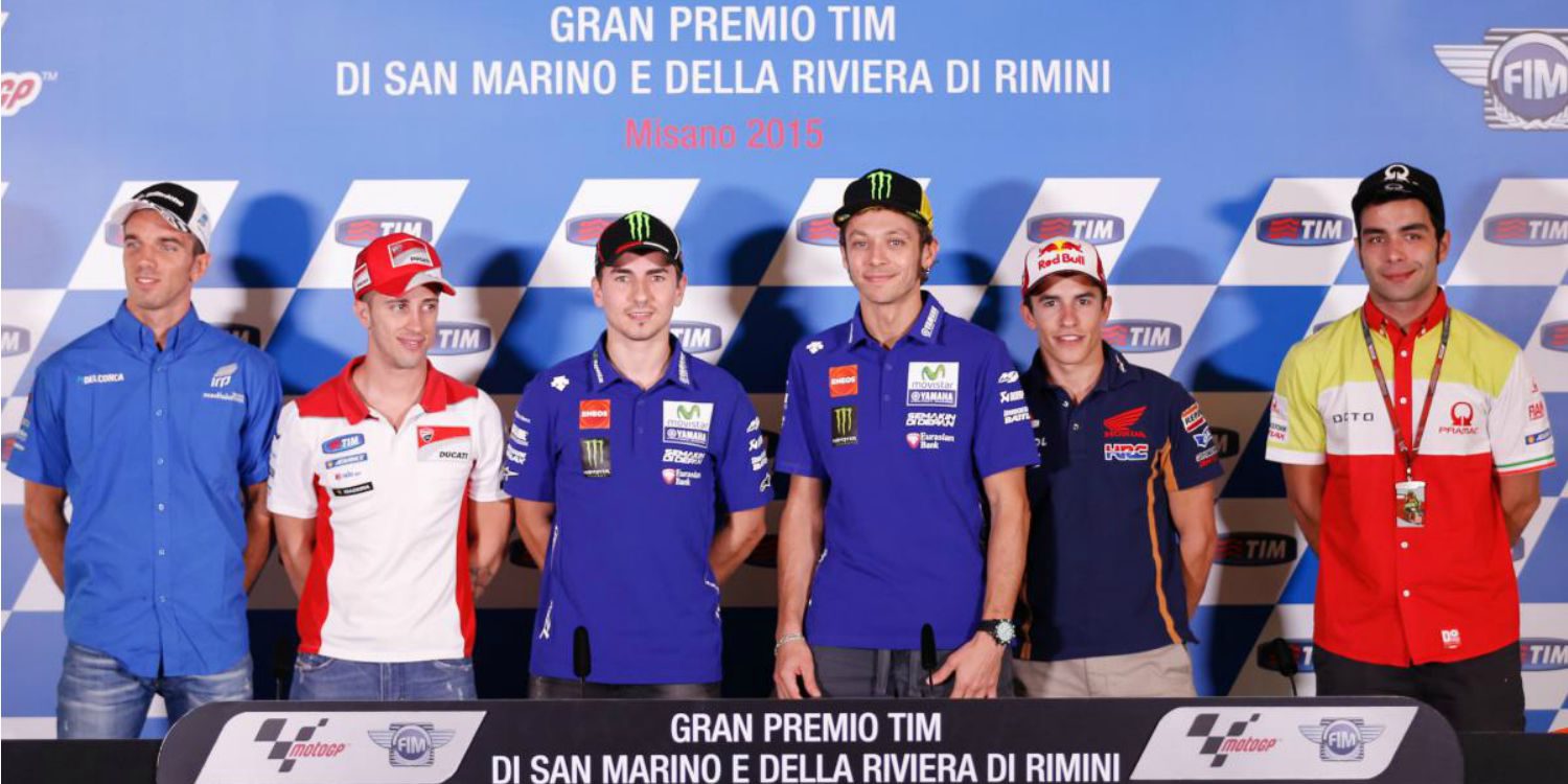 Rueda de prensa en Misano