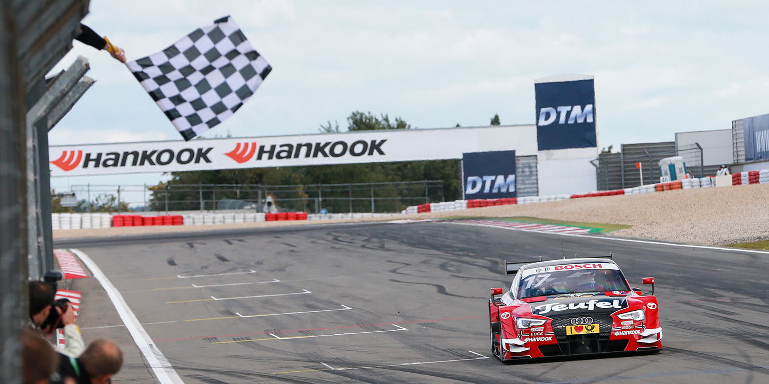 Audi celebra la victoria de Miguel Molina en Nürburgring