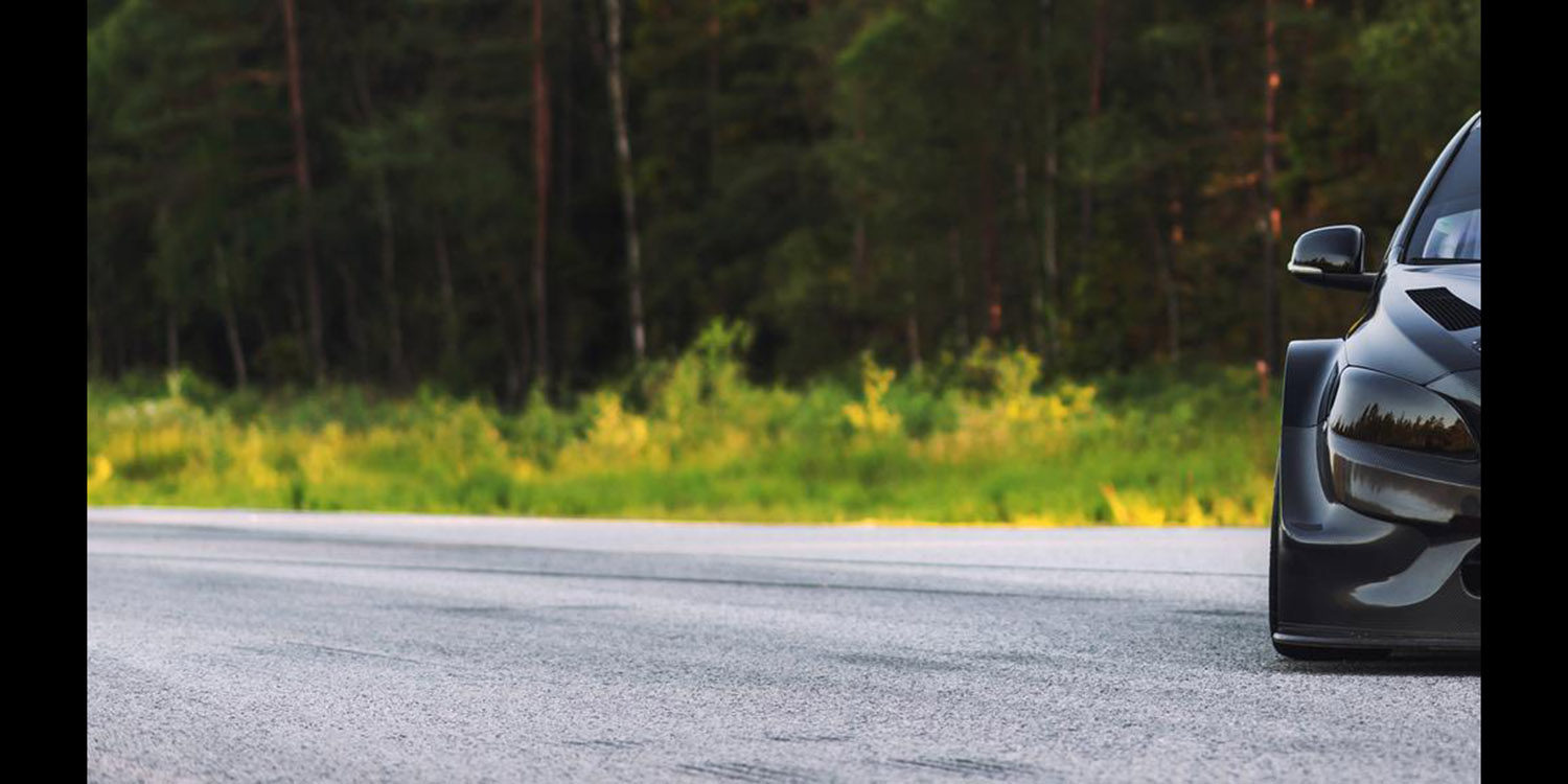 Foto espía del Volvo S60 en Mantorp Park