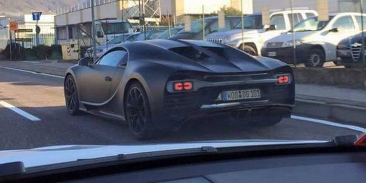 Primeras imágenes del frontal del Bugatti Chiron