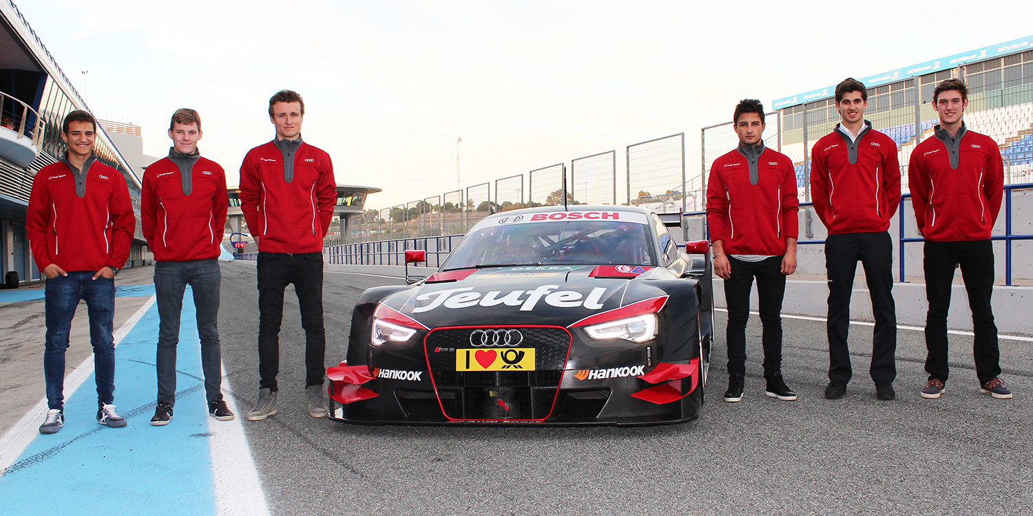 Los jóvenes pilotos impresionados con el Audi RS 5 DTM