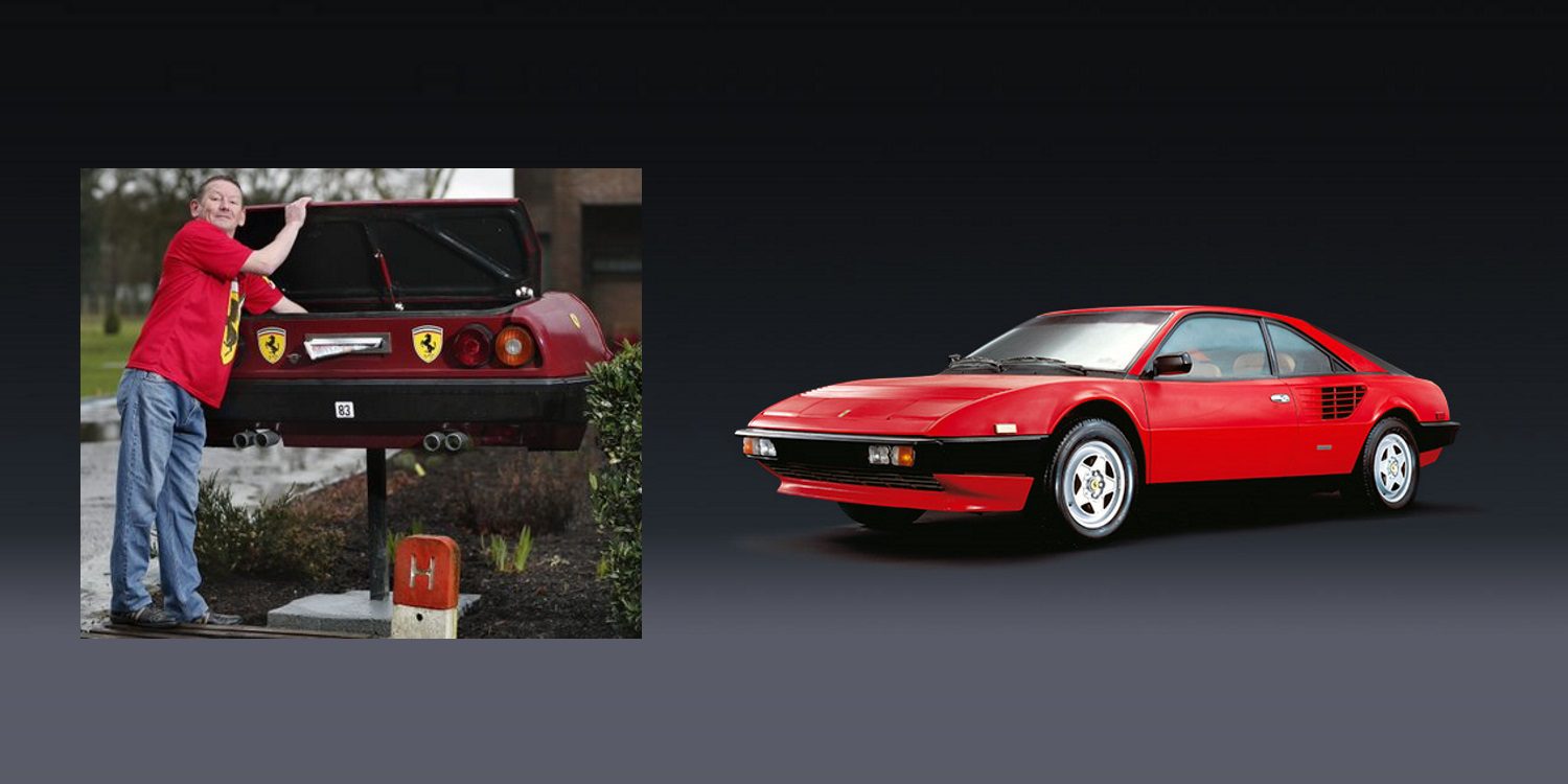Un belga convierte su Ferrari Mondial en un buzón