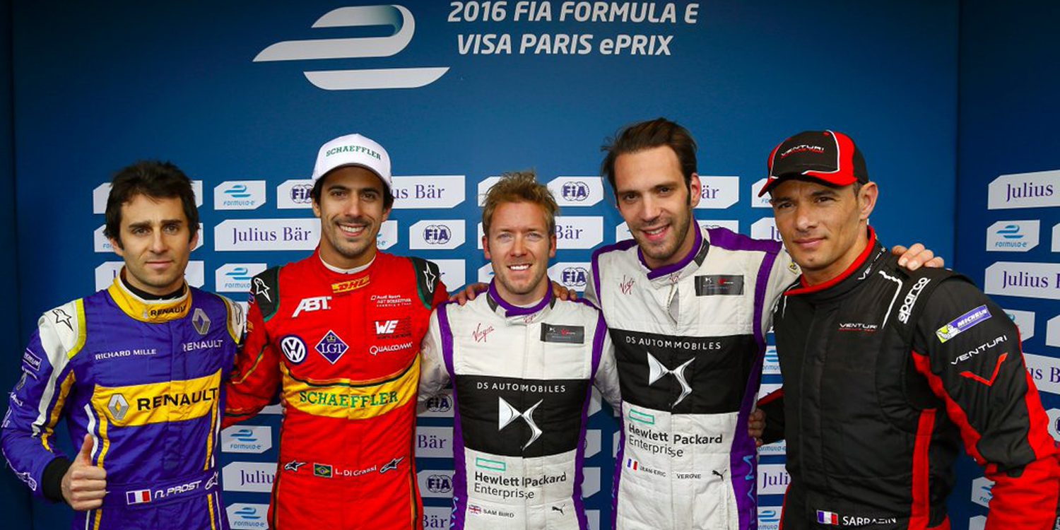Sam Bird consigue de nuevo la pole position en París.