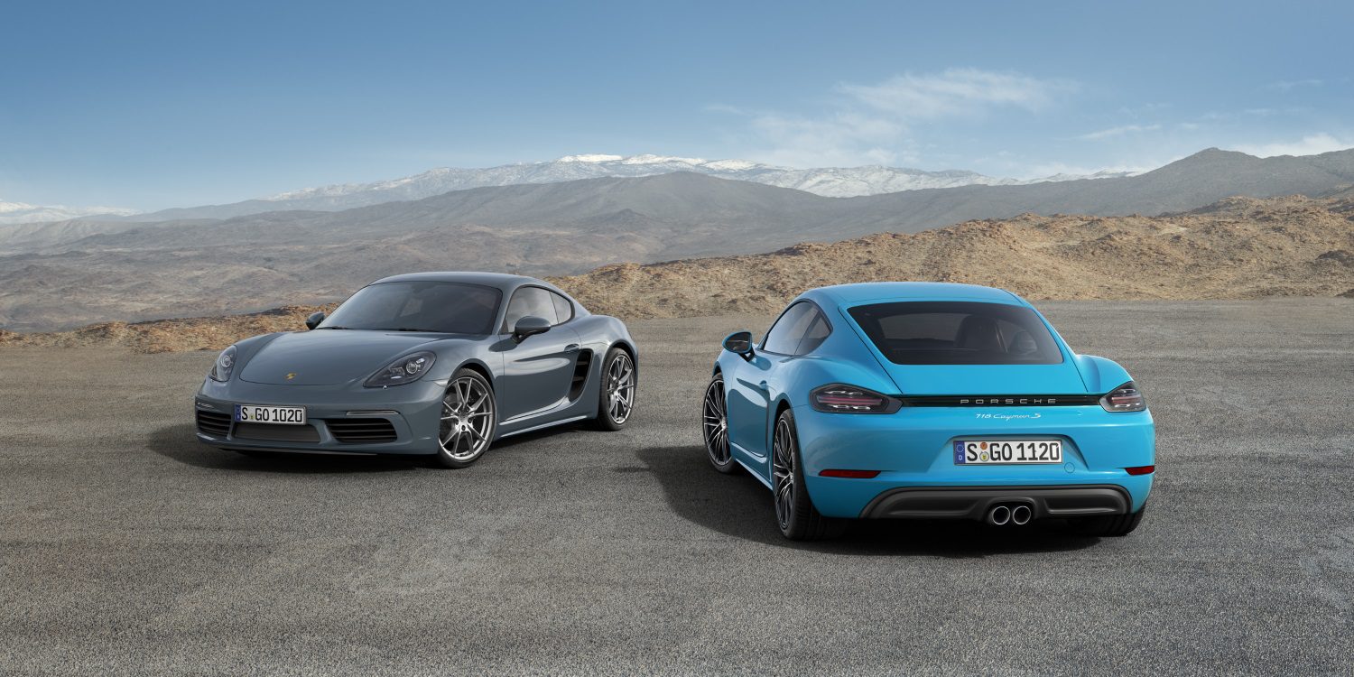 Porsche presenta los renovados 718 Cayman de cuatro cilindros