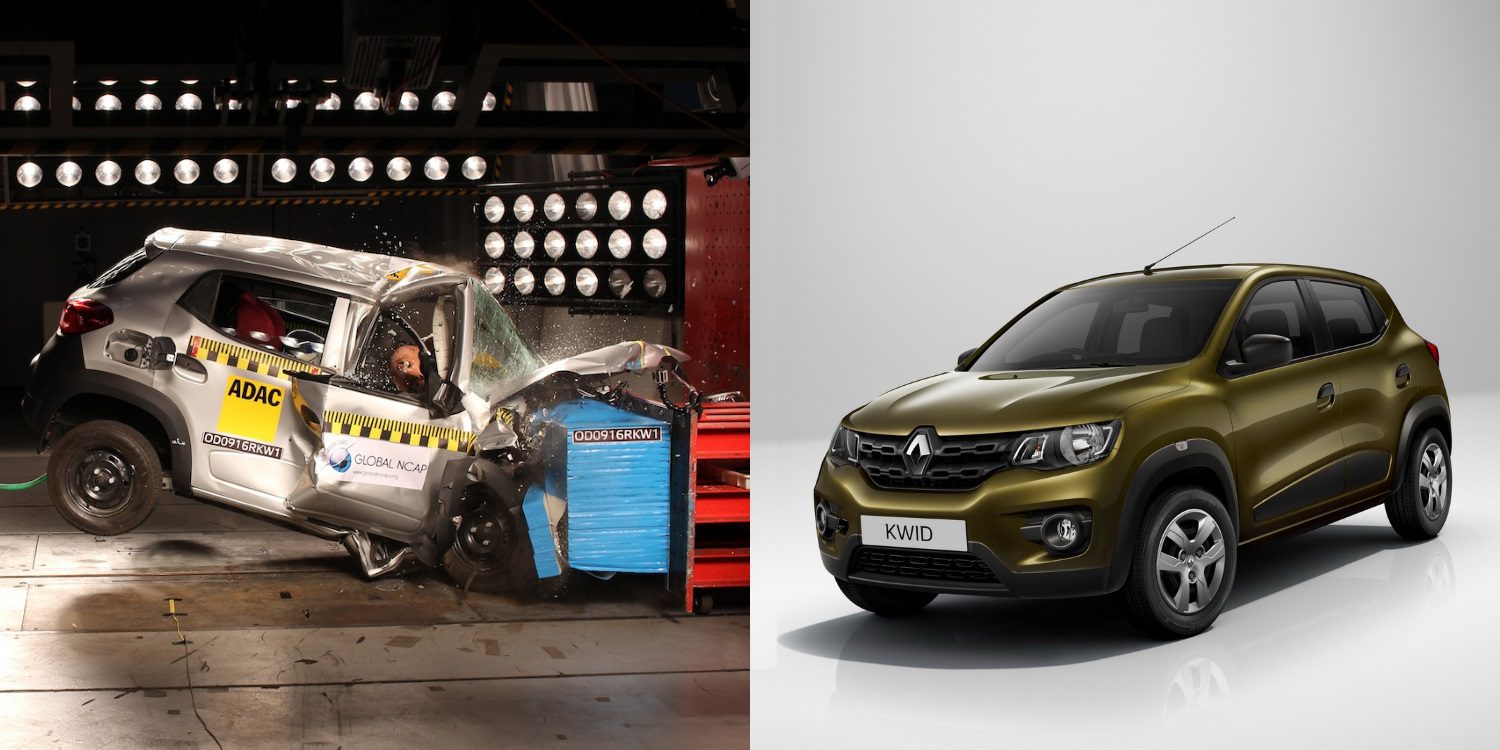 El Renault Kwid obtiene cero estrellas en Global NCAP y Renault reacciona