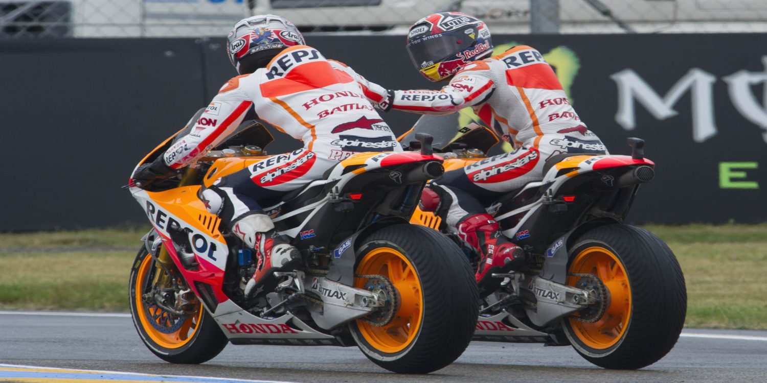 El Repsol Honda Team prueba la RC213V en Misano