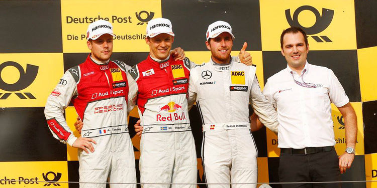 Mattias Ekström se lleva la carrera dominical en Hungaroring