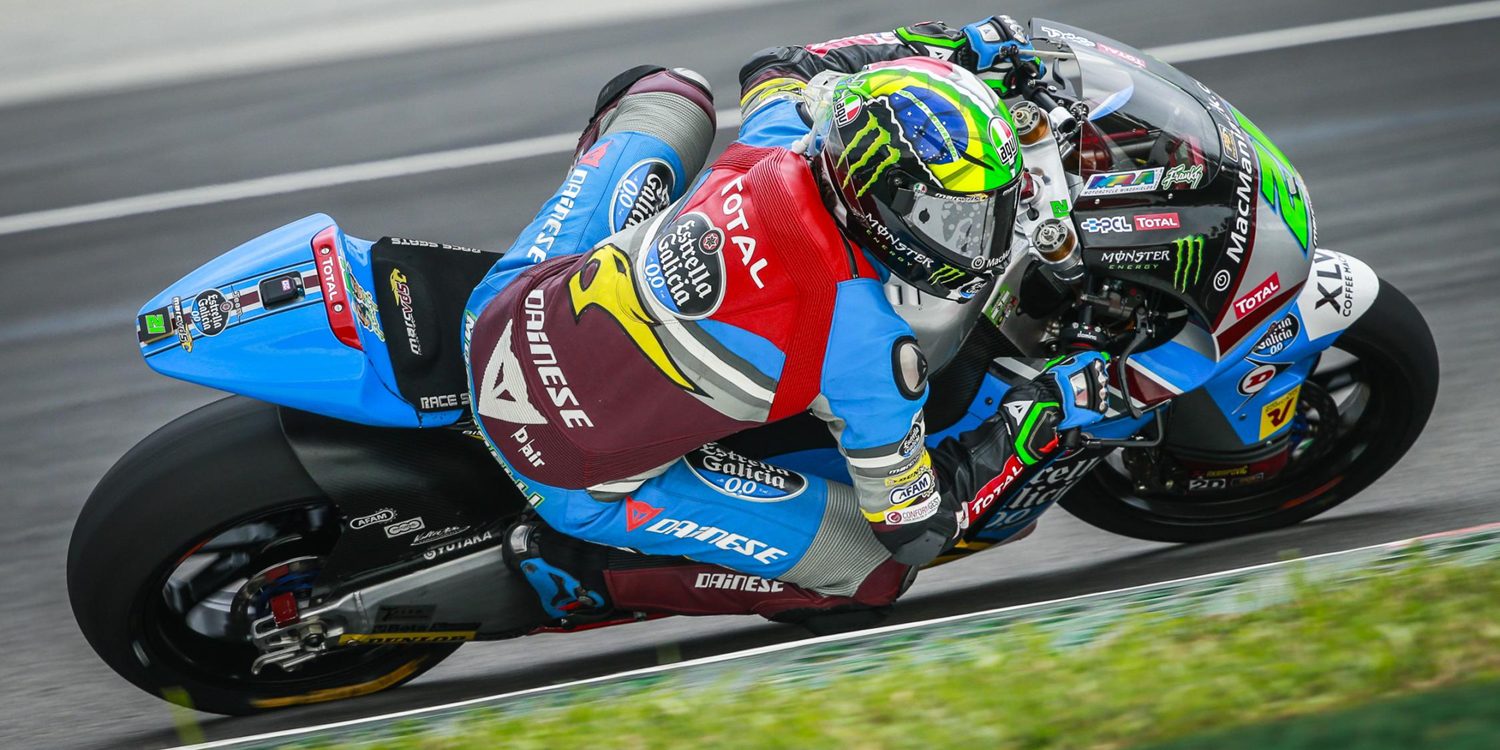 Moto2: Lluvia, caídas y bandera roja