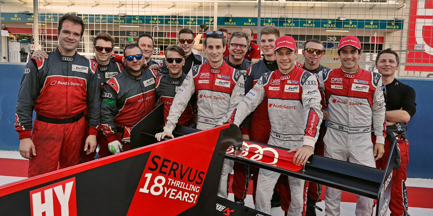 Audi se marcha del WEC con un doblete en Baréin