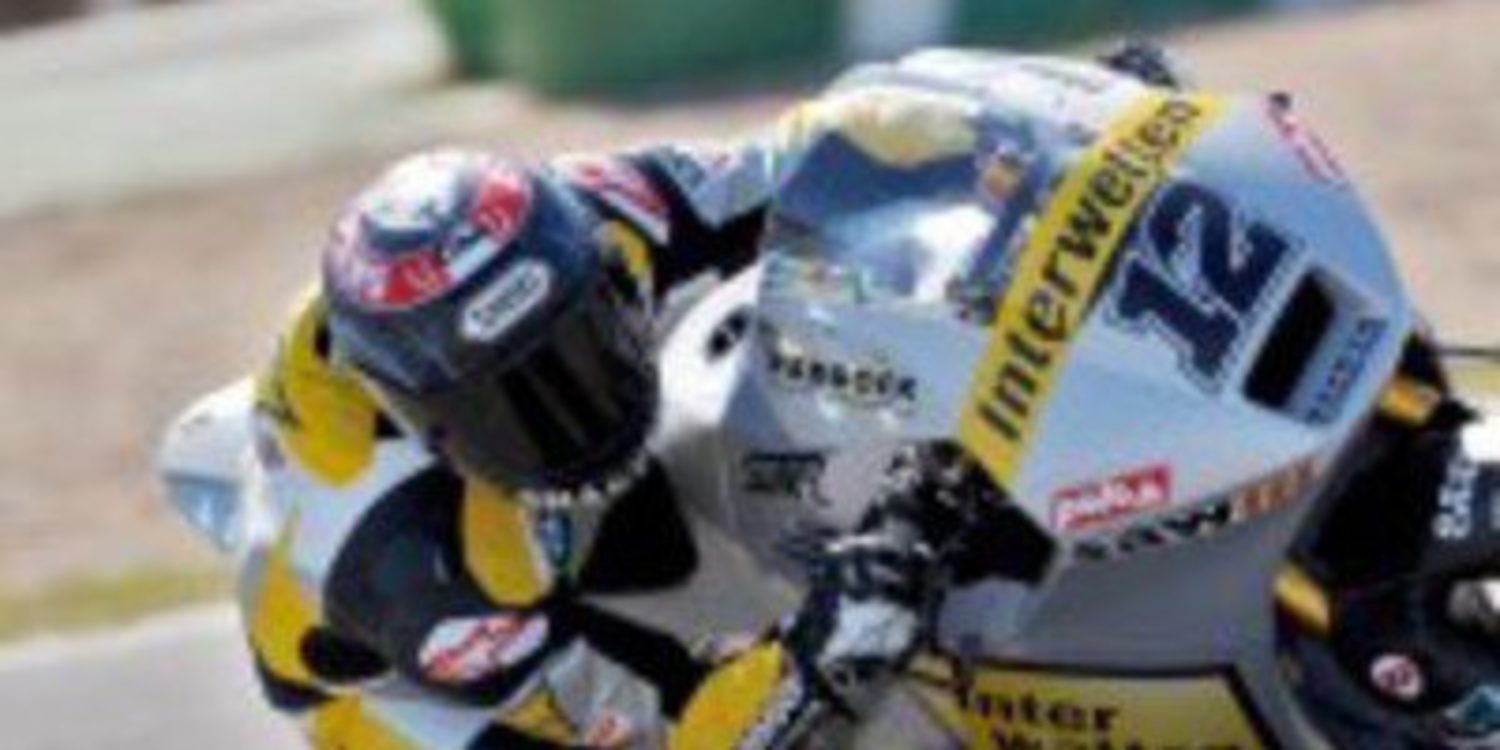 Pleno de Thomas Luthi en los libres del viernes de Moto2 en Barcelona