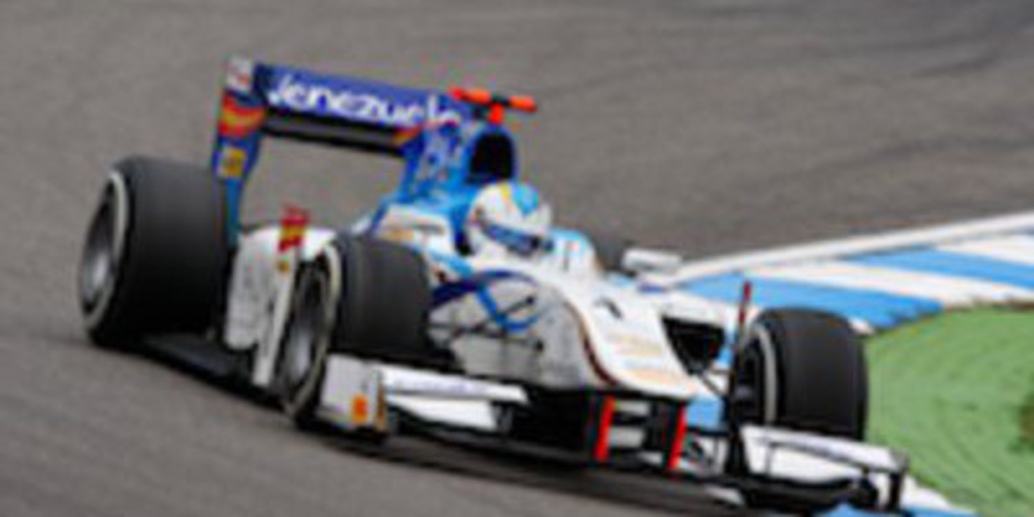 Johnny Cecotto arriesga en la estrategia y gana la carrera larga de Hockenheim en GP2