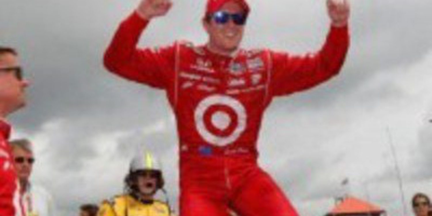 Scott Dixon consigue la victoria gracias al trabajo en boxes