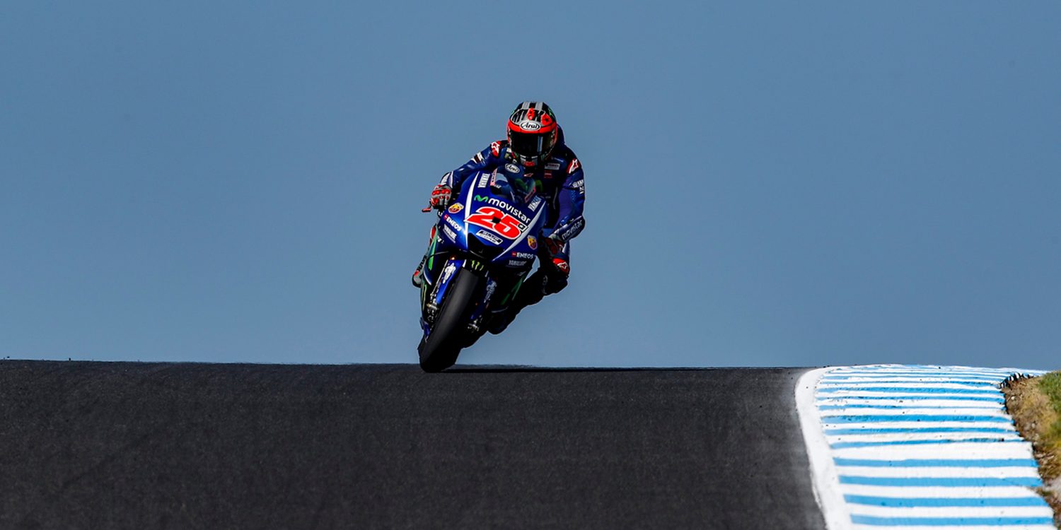 Maverick Viñales domina el viento de Phillip Island