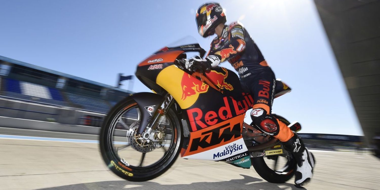 Las KTM de Moto3 se desenvuelven bien