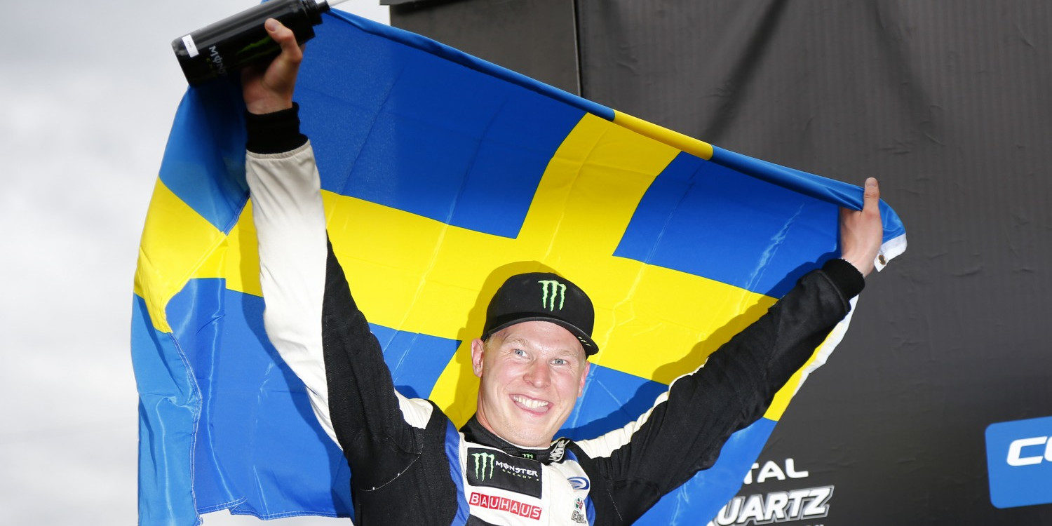 Johan Kristoffersson: "Espero ganar también en Höljes pero de momento celebramos esta victoria"