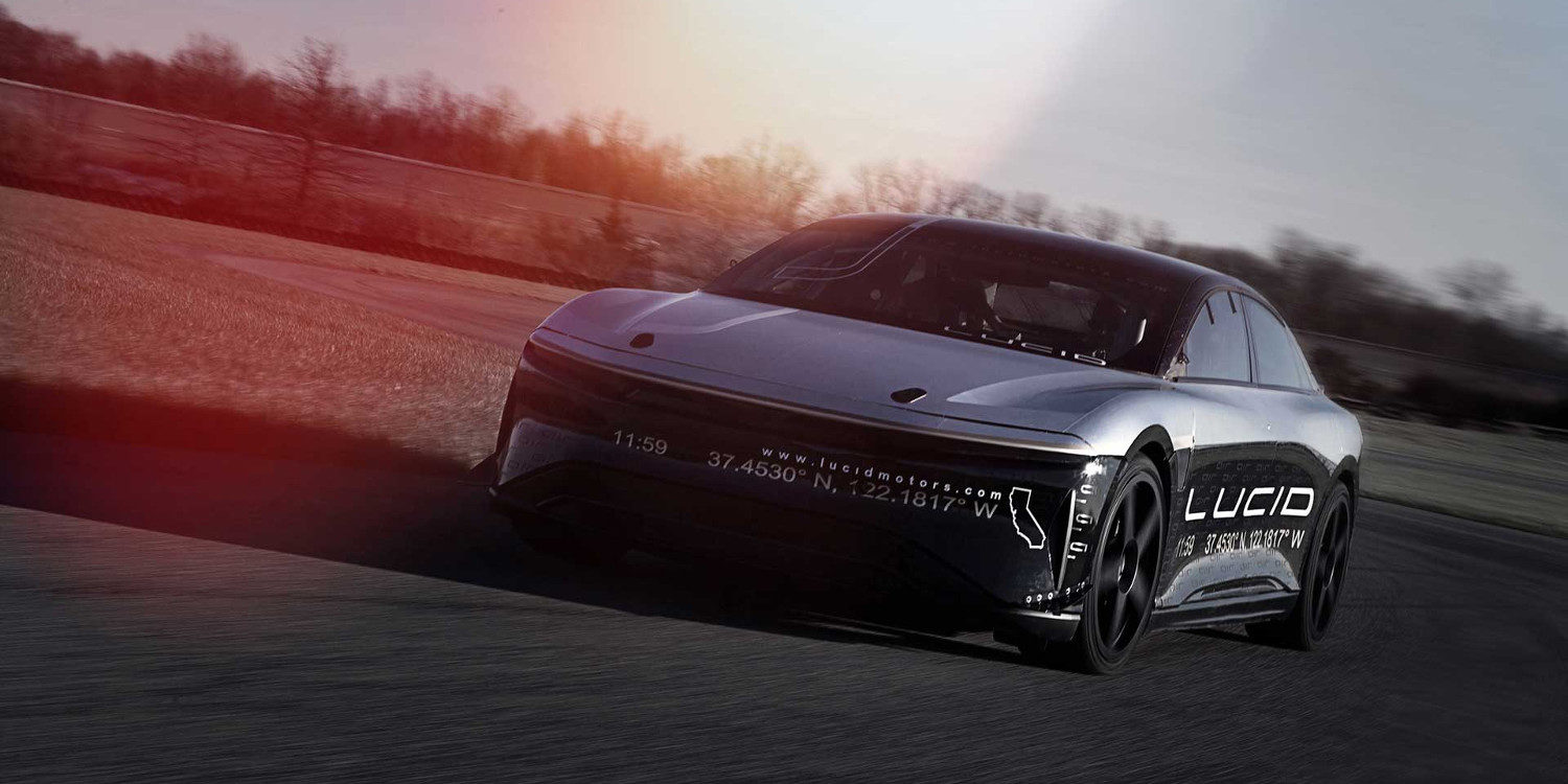 El espectacular Lucid Air Alpha Speed Car