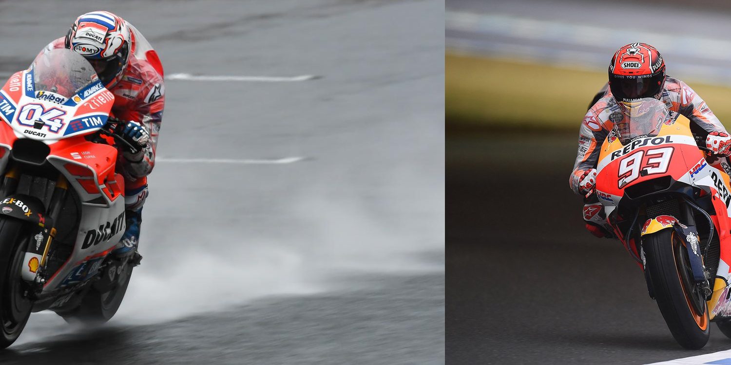 Primer mano a mano en Moto GP
