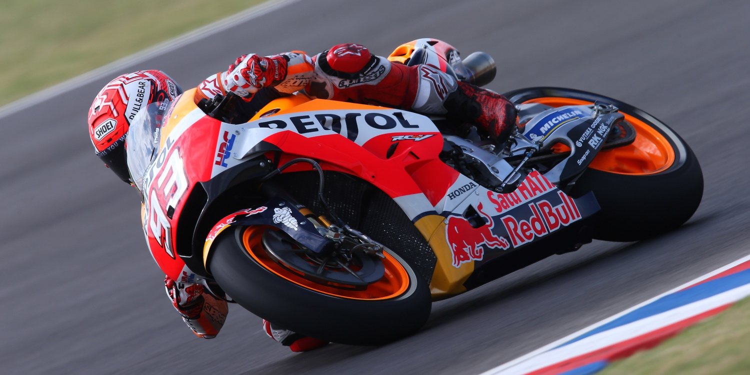 Márquez domina con autoridad el primer día en Termas