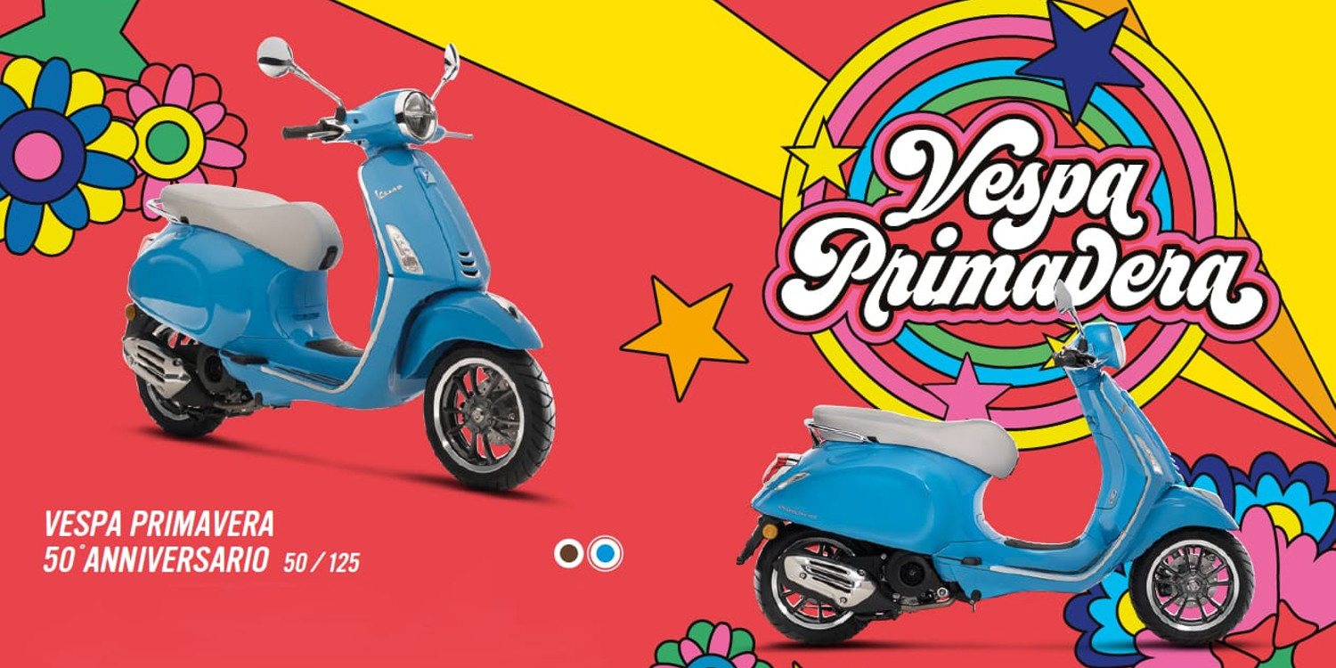 Piaggio celebra los 50 años de la Vespa Primavera