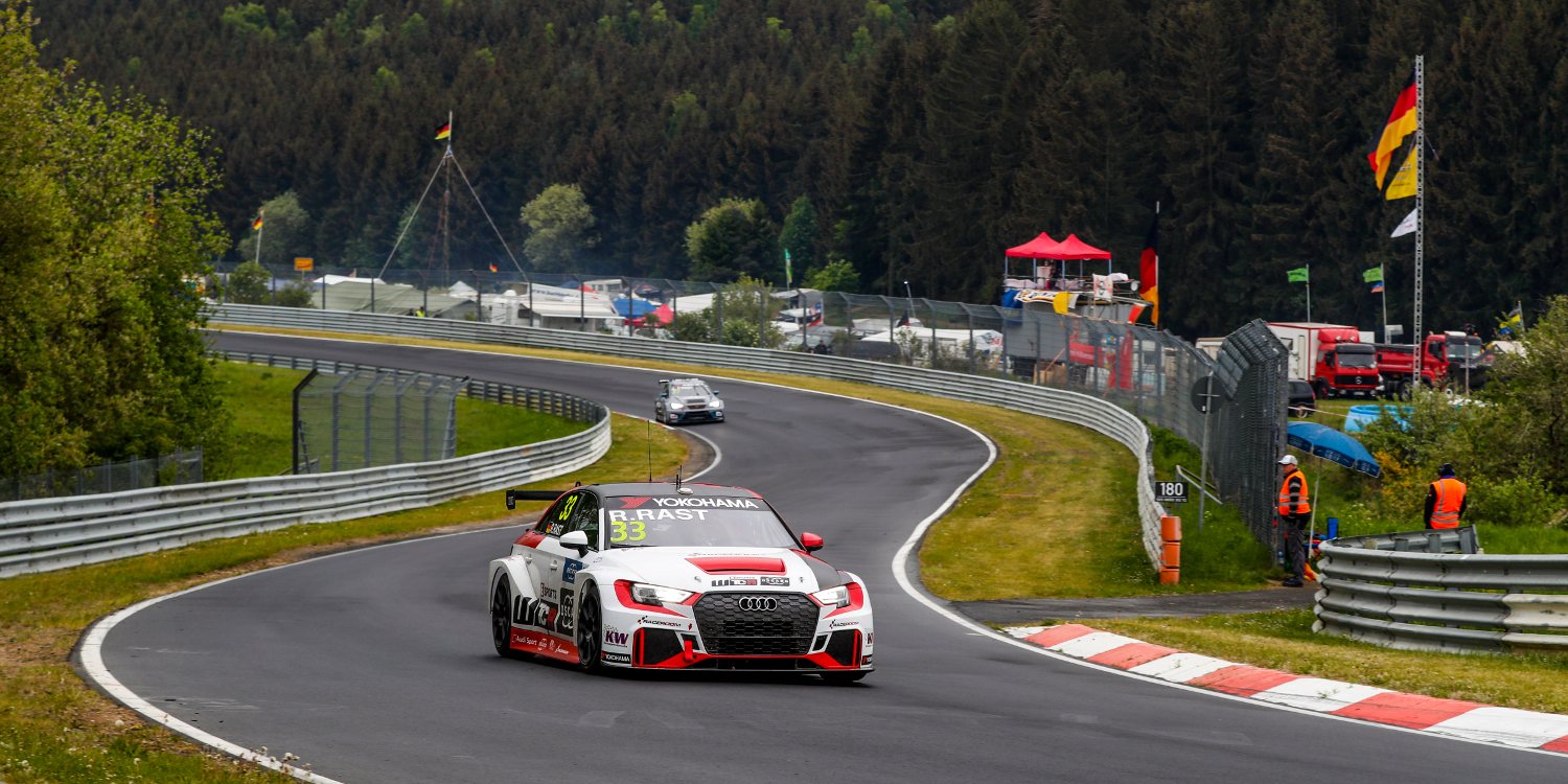 También sobre mojado manda René Rast en el Nürburgring Nordschleife