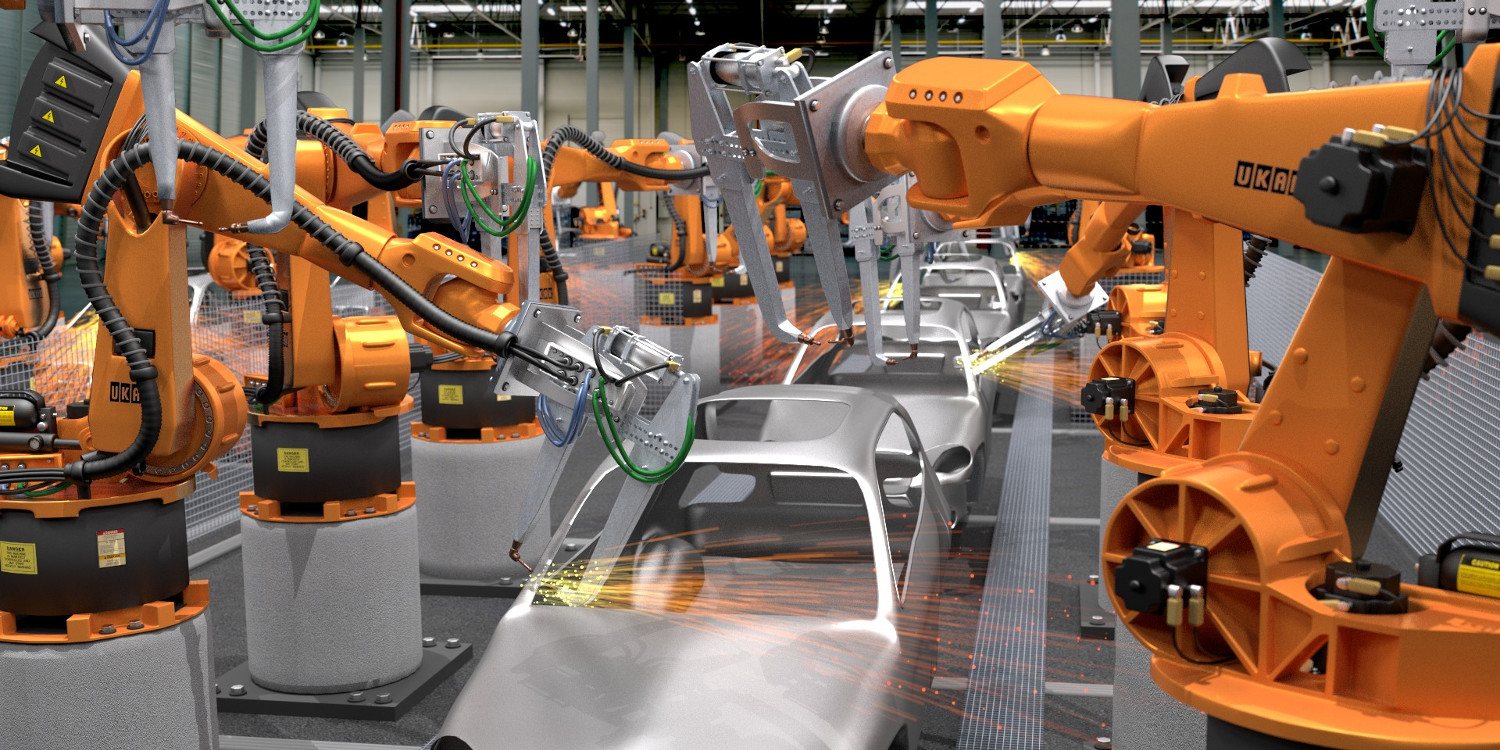 El Robot Industrial de Ensamblaje Automotriz