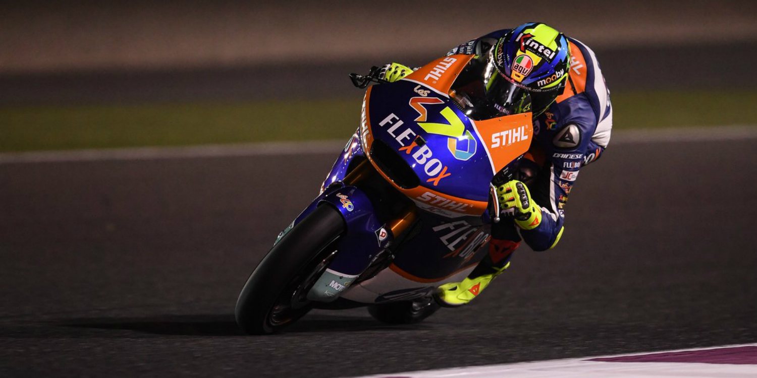 Lorenzo Baldassarri saca el martillo en Losail