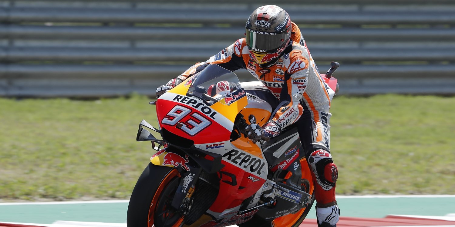 Marc Márquez: "Lo primero que he notado al probar el deflector es que genera downforce"