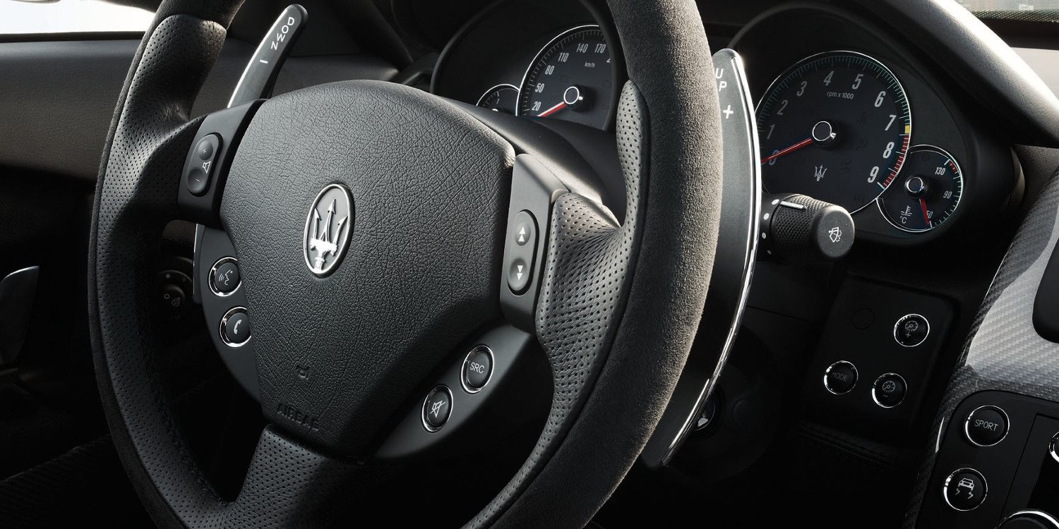 Las levas en el volante