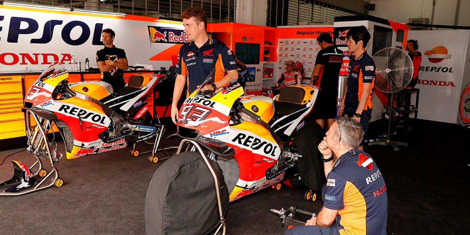Honda llega a Jerez sin problemas con la cadena