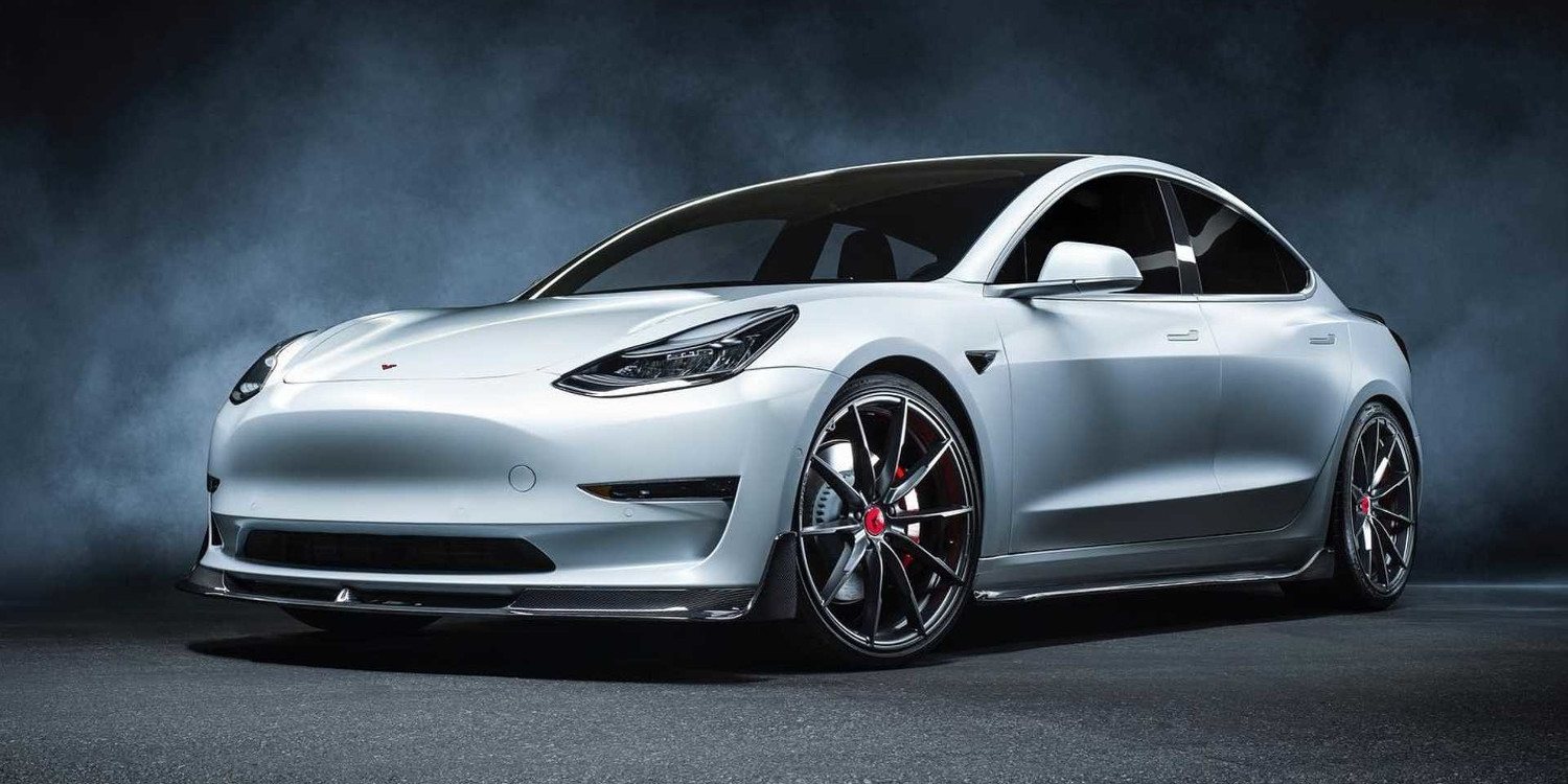 Mira lo que le hizo la Vorsteiner a este Tesla Model 3