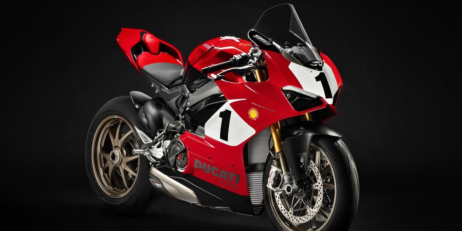Deslumbrante Ducati Panigale V4 25° Aniversario 916