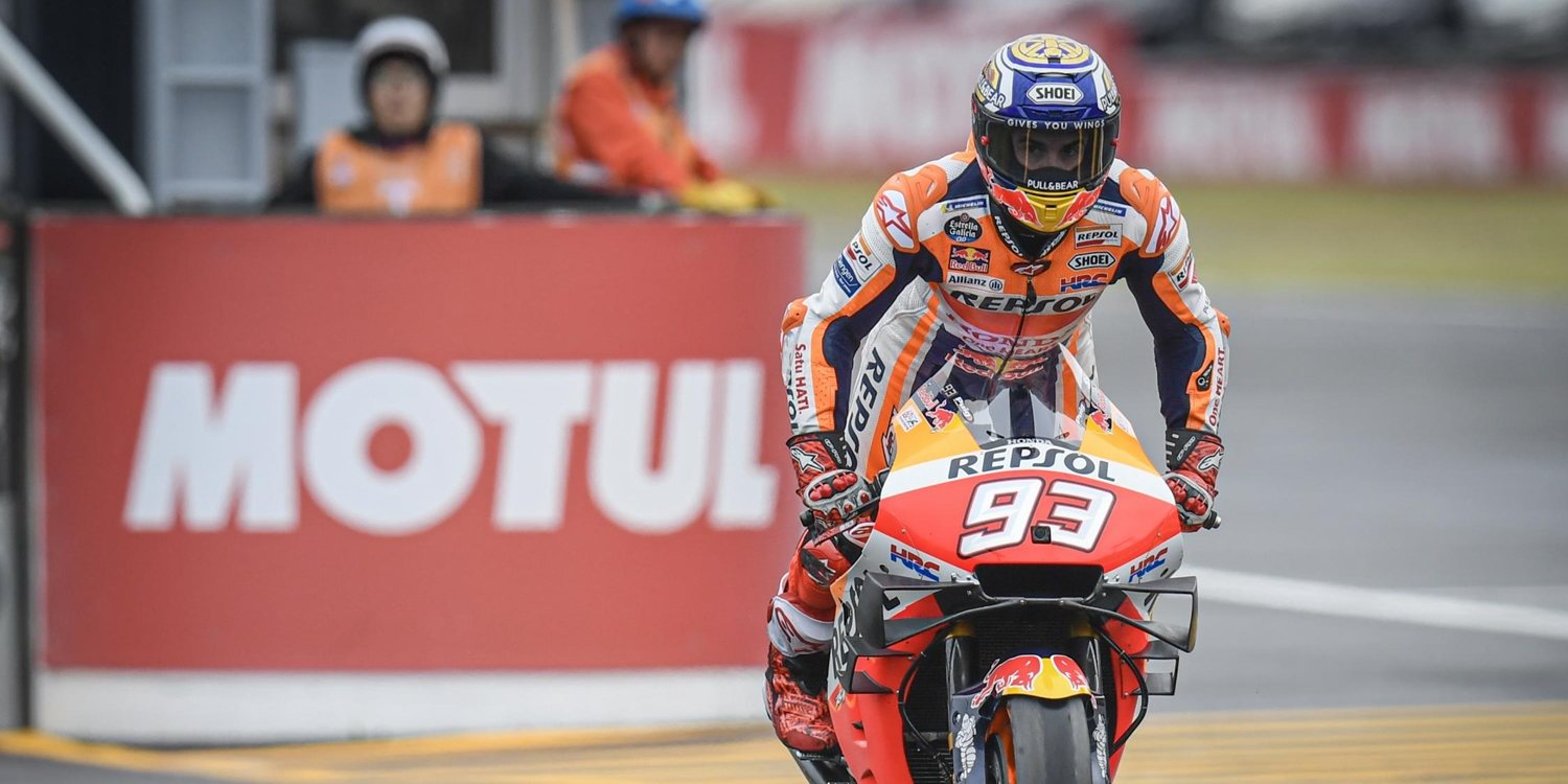 Marc Márquez: "Mañana tendremos mucha presión de las Yamaha"