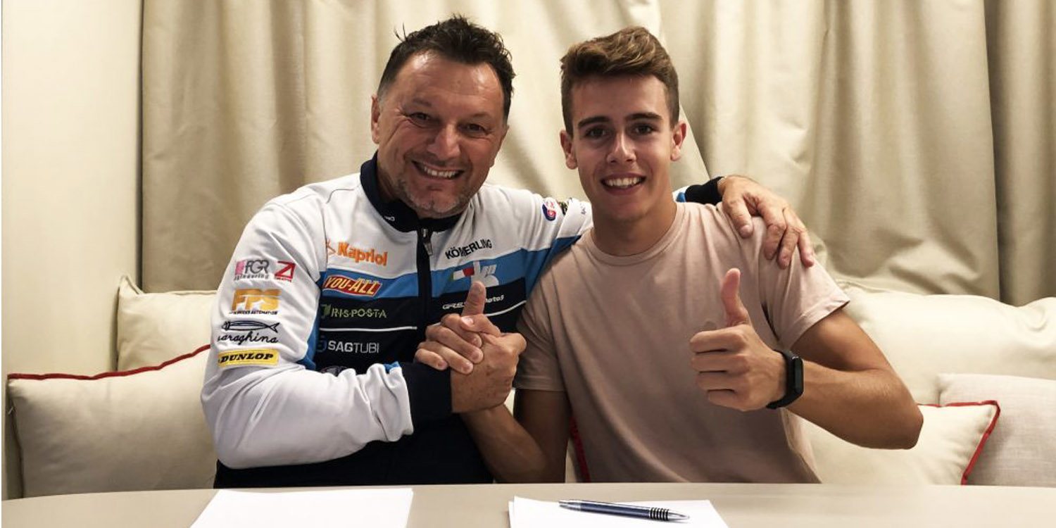 Jeremy Alcoba formará equipo con Rodrigo en 2020 en el Gresini Moto3