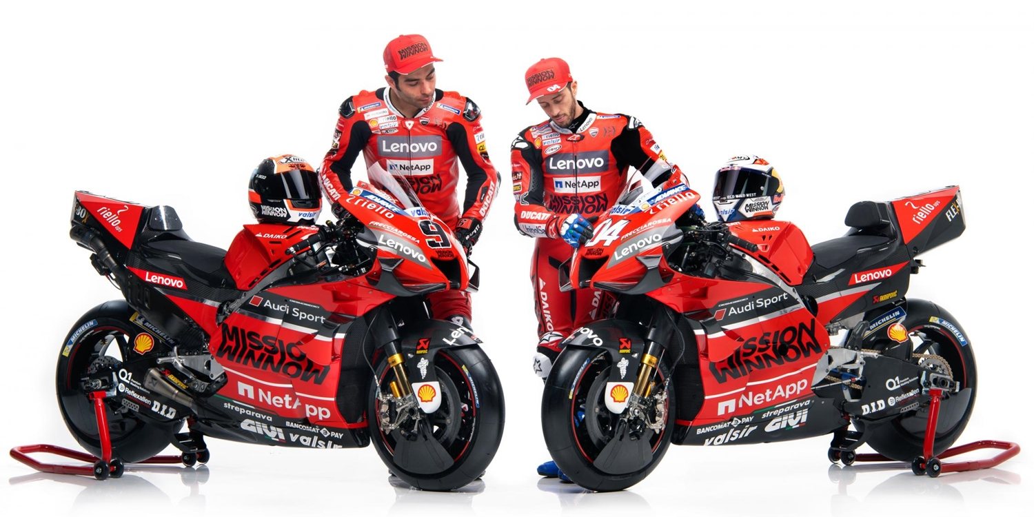 Ducati presenta la nueva Desmosedici GP20 en Bolonia