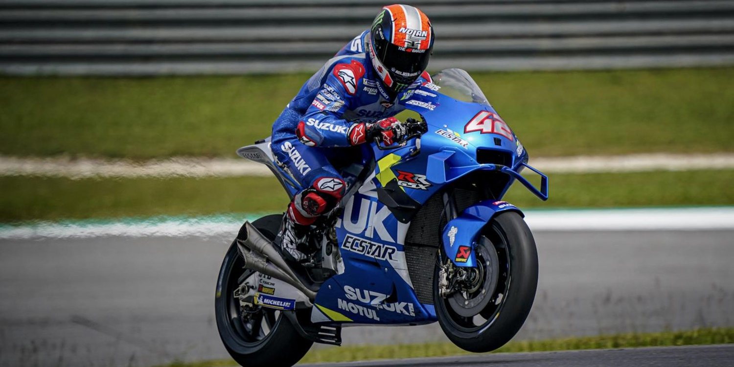 Rins y Suzuki mandan en el primer día de test en Catar