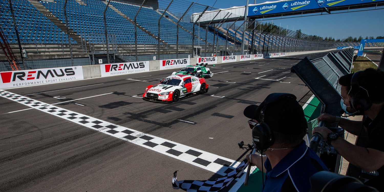 René Rast gana en un ajustado final sobre la meta de Lausitzring