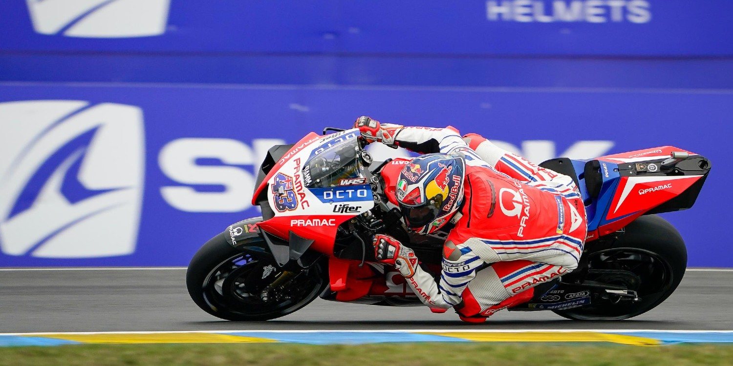 Jack Miller se impone en unos libres sobre mojado en Le Mans