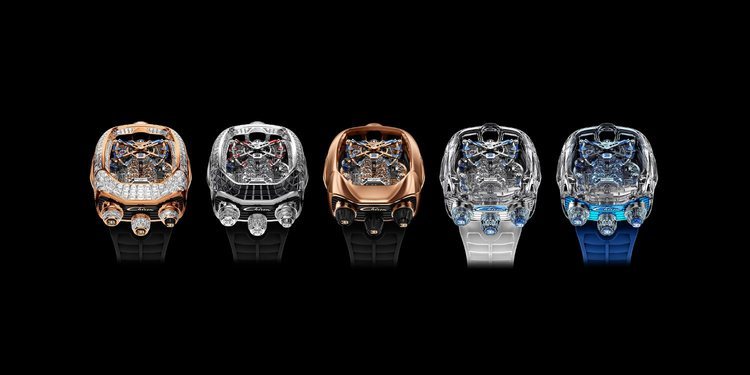 Bugatti presenta sus relojes Chiron Tourbillon