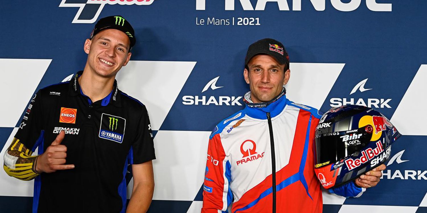 Dominio francés en Le Mans: Zarco y Quartararo, los más rápidos del viernes