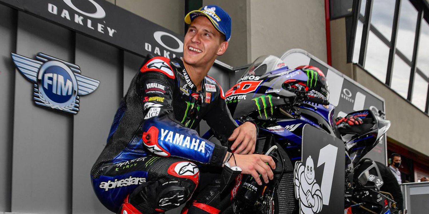Fabio Quartararo sube a lo más alto del podio en Mugello