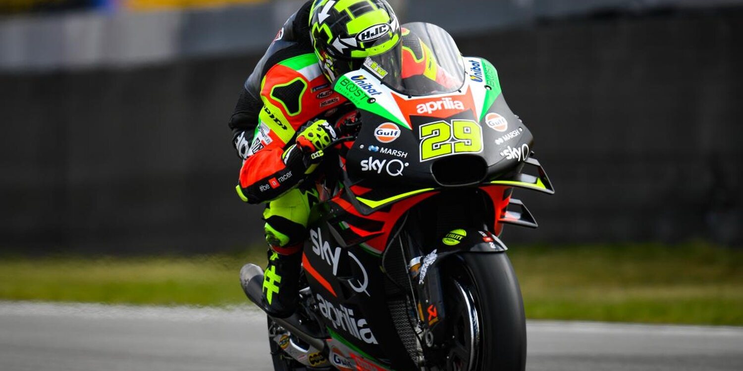 Andrea Iannone reaparece con Aprilia