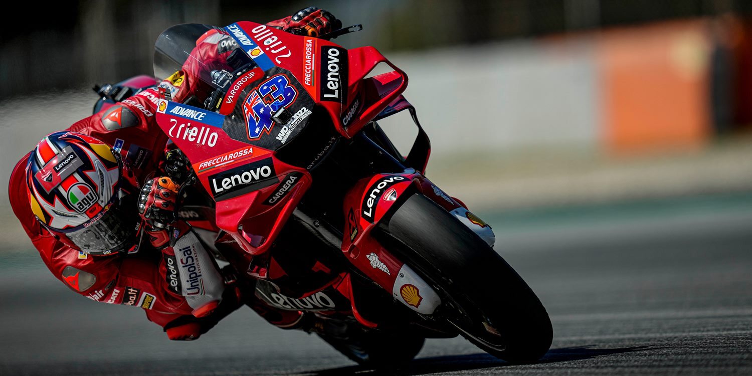 Jack Miller prueba el nuevo carenado de Ducati