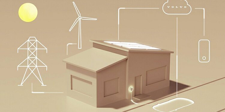 Volvo presenta un sistema de energía eléctrica compartida