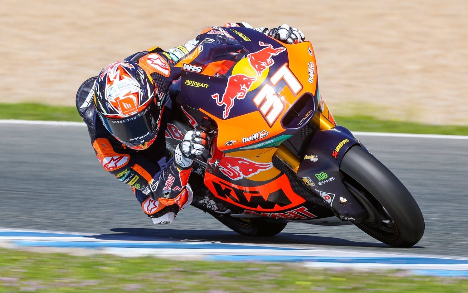 Pedro Acosta, el más rápido en el primer día de test en Jerez