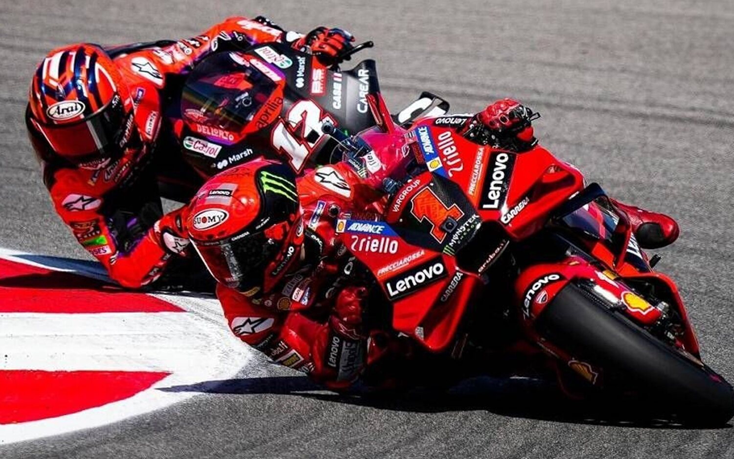Pole de récord para Bagnaia, Rins primera fila