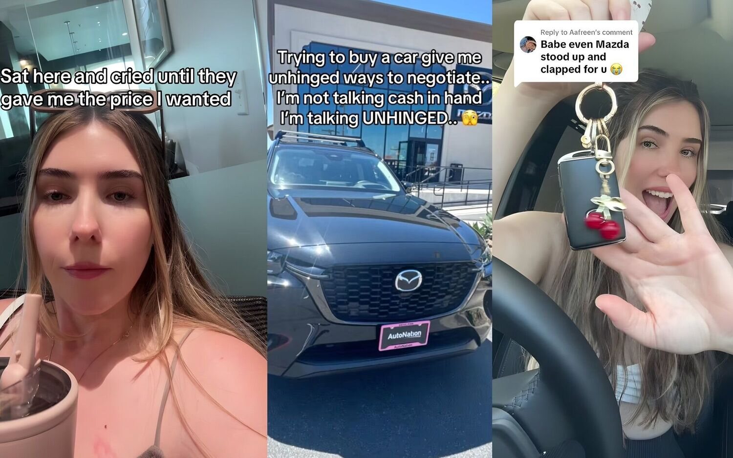 ¿Llorar en un concesionario para conseguir descuento? Esta mujer lo hizo con su Mazda y funcionó