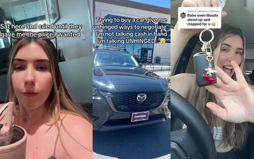 ¿Llorar en un concesionario para conseguir descuento? Esta mujer lo hizo con su Mazda y funcionó