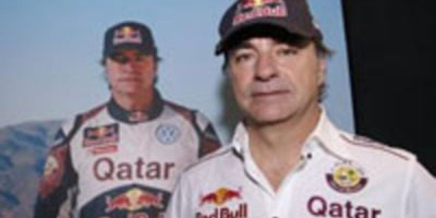 Carlos Sainz prueba el buggy en un test previo al inicio