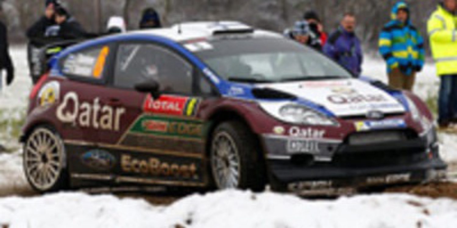Sebastien Loeb escribe su guión en la etapa 1 del Rally de Monte-Carlo 2013